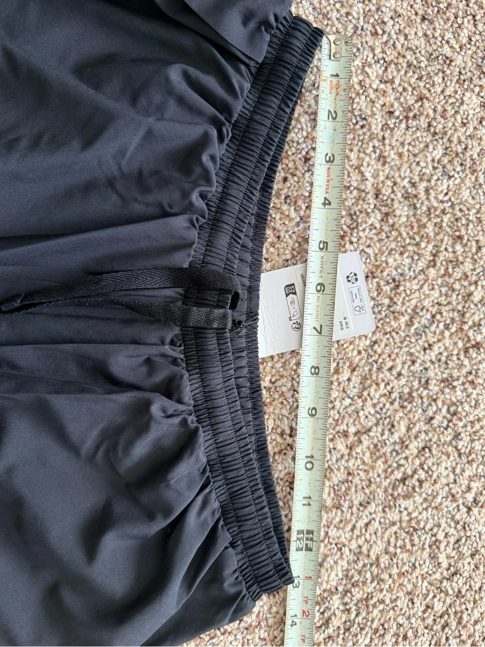 ALO Mesh Front Runner 2 In 1 Short Black Medium NWT